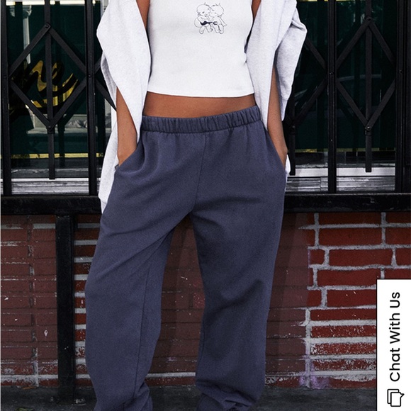 John Galt Navy Rosa Sweatpants - Picture 1 of 5